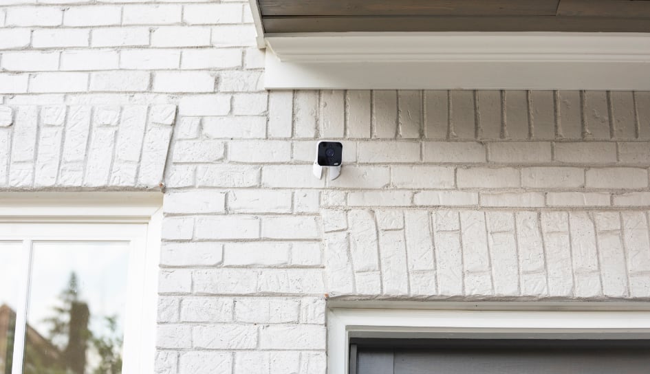 ADT outdoor camera on a Provo home
